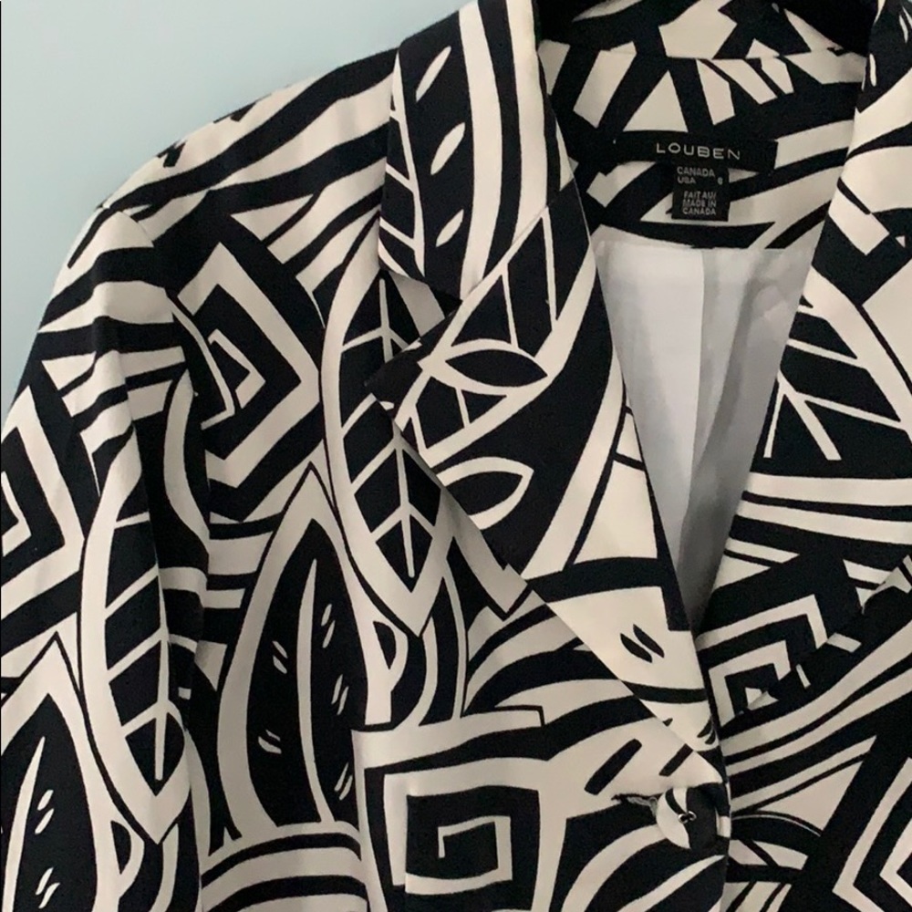 Louben Patterned Blazer - Picture 2 of 5
